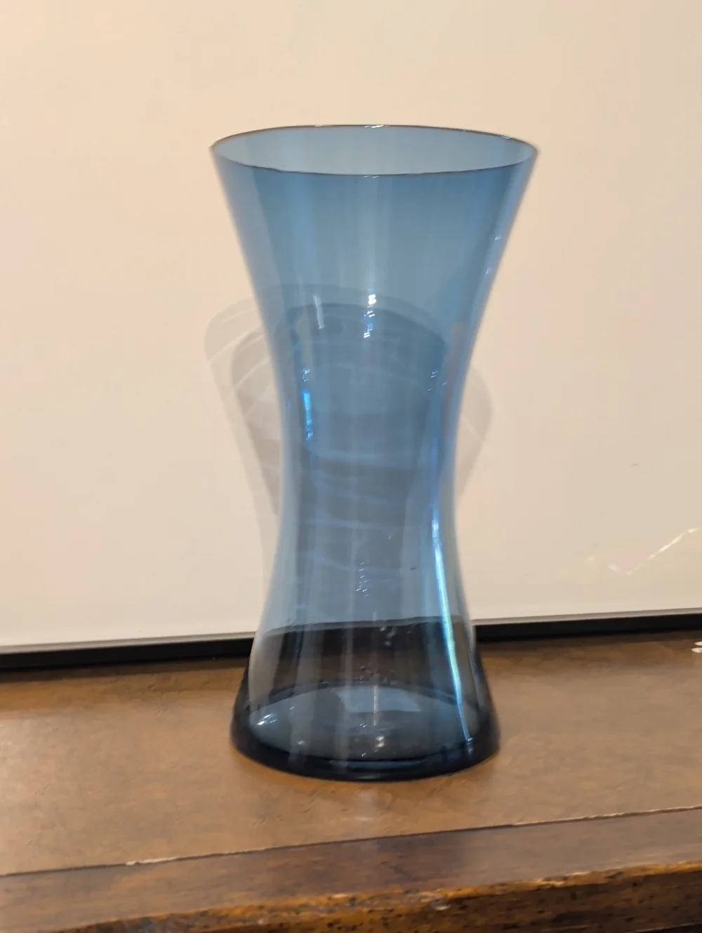 Blue Glass Decorative Vase